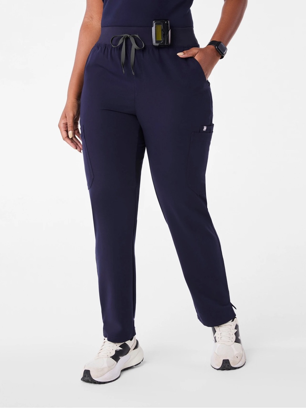 Figs Yola High Rise Scrub Pants - Navy